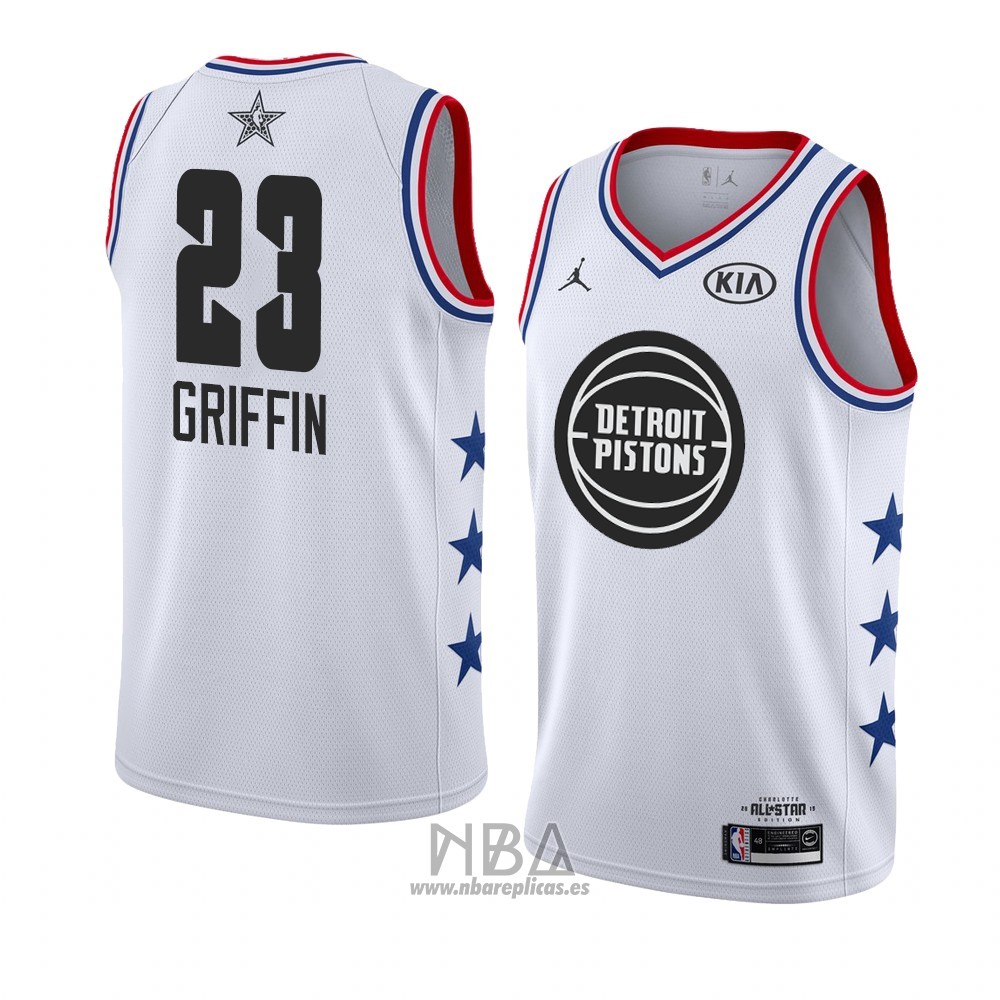 Camiseta All Star 2019 Detroit Pistons Blanco Blake Griffin NO 23 Blanco